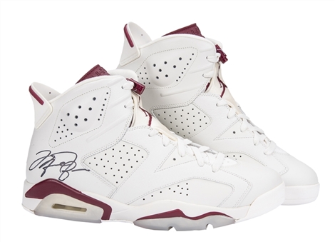 Michael Jordan Signed Air Jordan VI Retro Sneakers With Original Box(JSA)